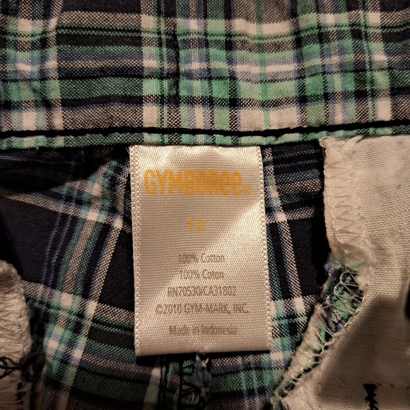 Gymboree boys size 12 plaid shorts - Picture 2 of 3
